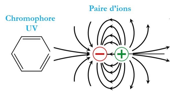 Représentation schématique des paires d’ions étudiées, 